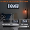 14.5'' Rechargable Large Digital LCD Wall Clock with Backlight Glow