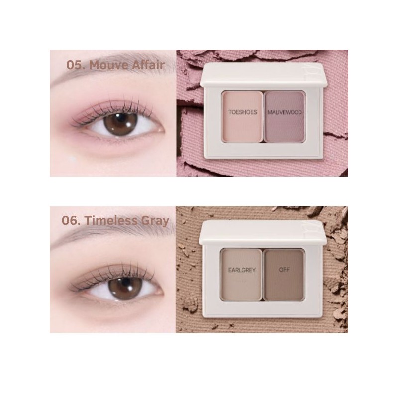 VDL Eyestain Essential Shadow Duo 2g, Color:06 Timeless Gray
