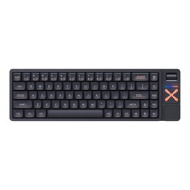 IQUNIX Magi65 Pro Low Profile Mechanical Keyboard Wireless 65% Keyboard Ultra Slim for Creamy Typing, Hot Swappable, RGB Backlit, PBT Keycaps, Aluminum Case, BT/2.4G/USB-C, Mac/Windows (Shadow Black)