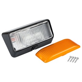 Lumitronics 12V LED Exterior Outdoor Porch Light with On/Off Switch - Removable Clear & Amber Lenses Perfect Outside Replacement Lights for RVs, Motorhomes, Campers, 5th Wheels, Trailers (Black)