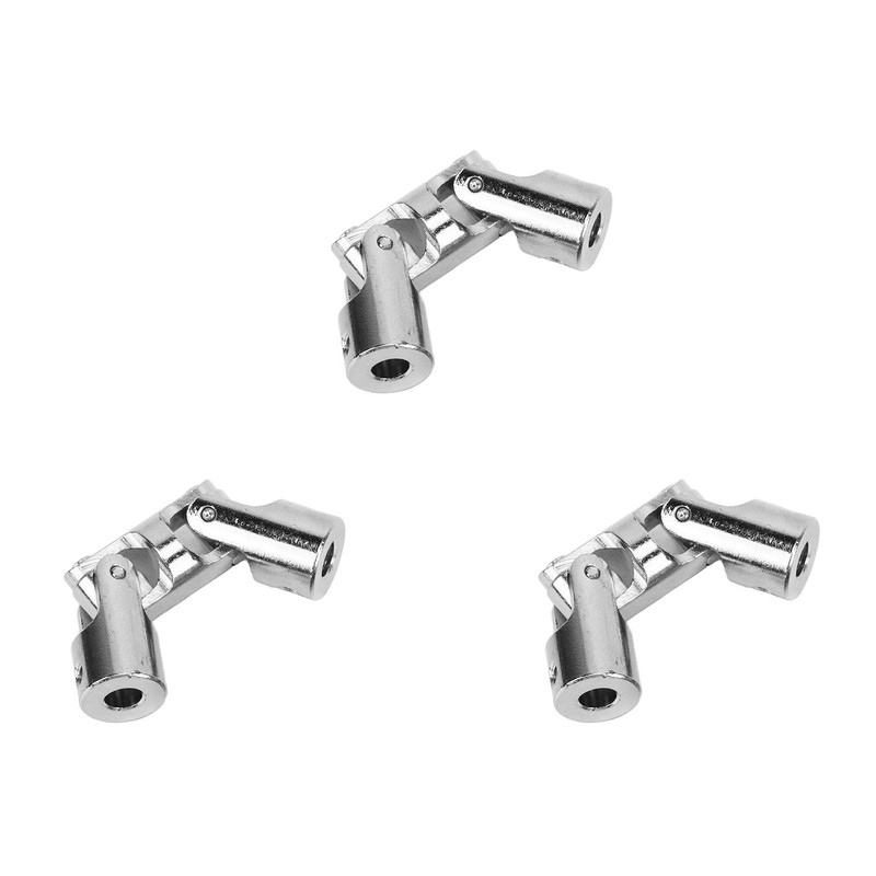 3Pcs 5mm to 5mm Inner Dia Rotatable Universal Steering Shaft