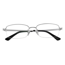 HUIHUIKK Nearsighted Metal Myopia Glasses Everyday Use Mens Womens -1.25 Silver Distance Spectacles (NOT READING GLASSES)