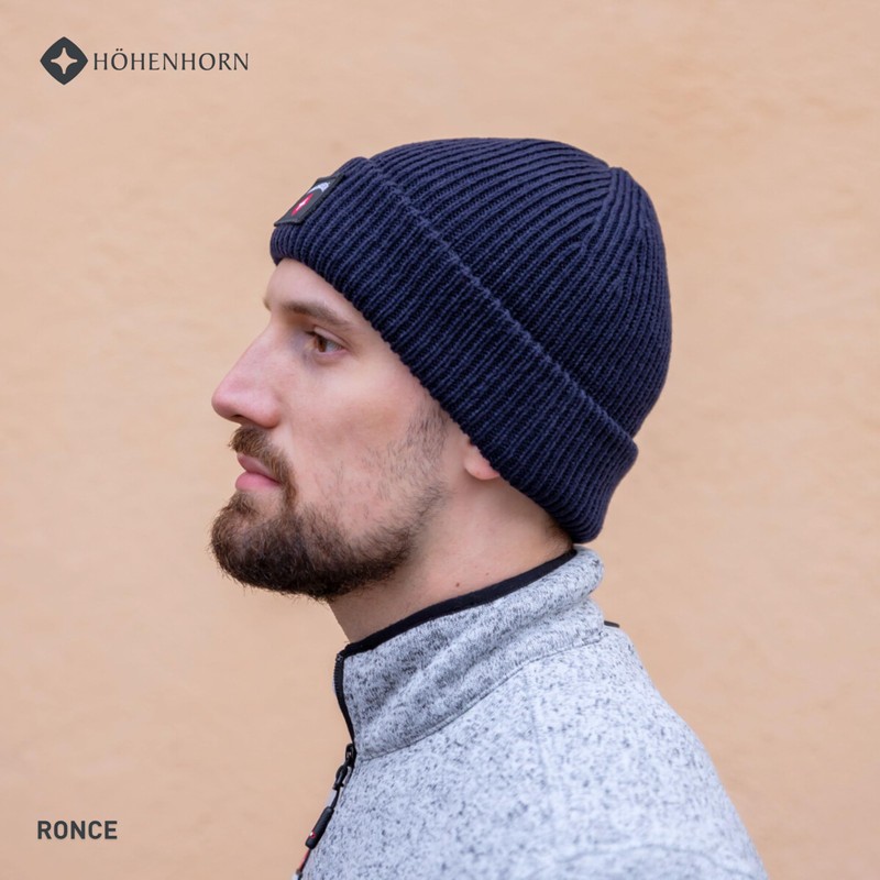 Höhenhorn Knitted Beanie, Unisex Men's Women's Winter Hat, Knitted Hat