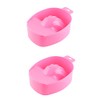 2 Pack Nail Soaking Bowl Set Heat-Resistant Gel Polish Remover