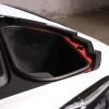 autopart2021 Red Front Trunk Bezel Gloss Stainless Plate Trim For