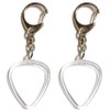 【GUANGUAN】Pick Keychain 【2-Piece Set】 Pick Storage Case 32×26mm Teardrop Shape