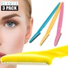 Glamza No Flick 3 Pack Eyebrow Brow Shaper Razor &