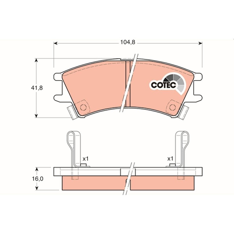 TRW GDB3165 Brake Pad