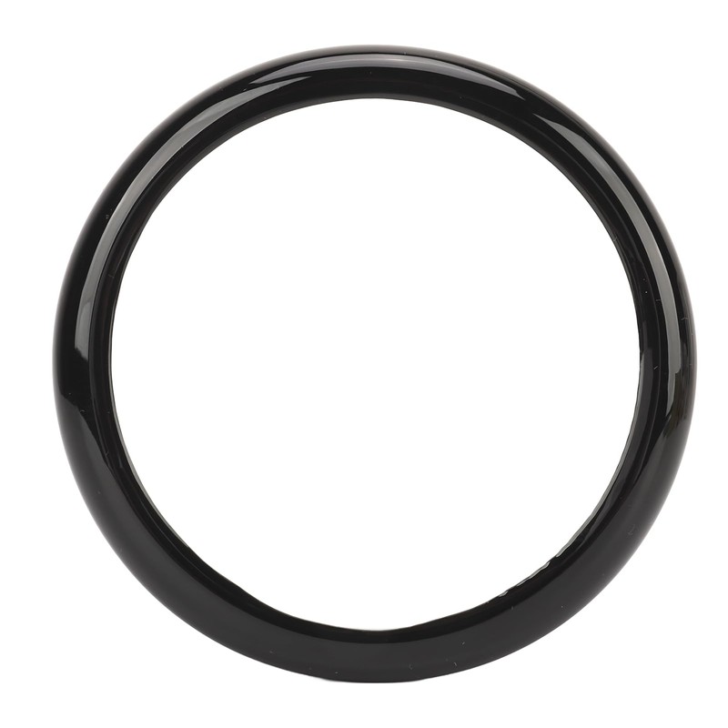 Front Grill Emblem Ring Glossy Black Exterior Badge Decoration Cover