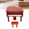 Wooden Music Box Piano Style Decorative Gold Plated Movement Pleasing