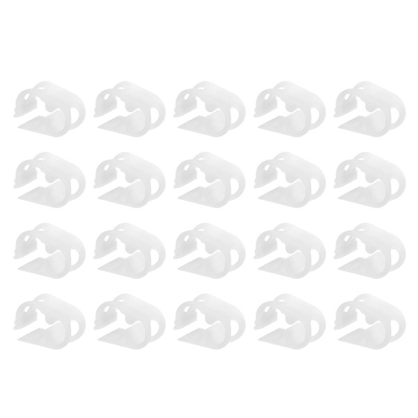uxcell Plastic Tubing Clamps, 20pcs 1/8"-1/4" Tube OD Adjustable Tube
