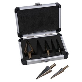 4mm – 35mm HSS - G Step Drill Cone Conical Cutter Drill Bits 5pc Set in Case