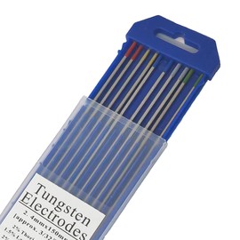 Kwweeoo: TIG Welding Electrode, WH Combination Tungsten Electrode, 10 pcs, includes 2 pcs WC20, 2 pcs WP, 2 pcs WL15, 2 pcs WL20, 2 pcs WT20, 1.6x175mm (1/16" x 7")