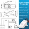 HUIXHAO Bilge Pump 12 V 1500 GPH Boat Bilge Water