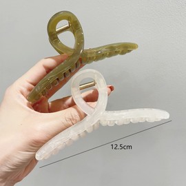 ALLMIRA Hair Clips, Large, Firm, Set of 2, Hair Clips, Hair Clips, Tightly Curled, Hair Clips, Mixed Clips, Adults, Korean, Cute, Hair Clips, Hair Clips, Hair Clips, Hair Accessories
