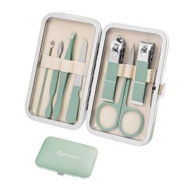 Manicure Set, Nail Set Nail Case Nail Clippers Travel Essential Nail Care Tools Fashion Stainless Steel Nail Clippers Kit Pedicure Kit Care Nail Gift for Women Friends and Parents