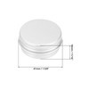 QWORK Pack of 30 Aluminium Cream Jars with Lid, Round