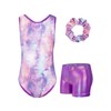 JiAmy Gymnastics Leotard for Girls, Children's Glitter Gymnastics Leotard with