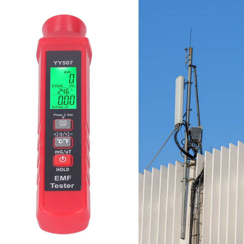 3V Electromagnetic Radiation Meter EMF Meter LCD Backlight Display Sound