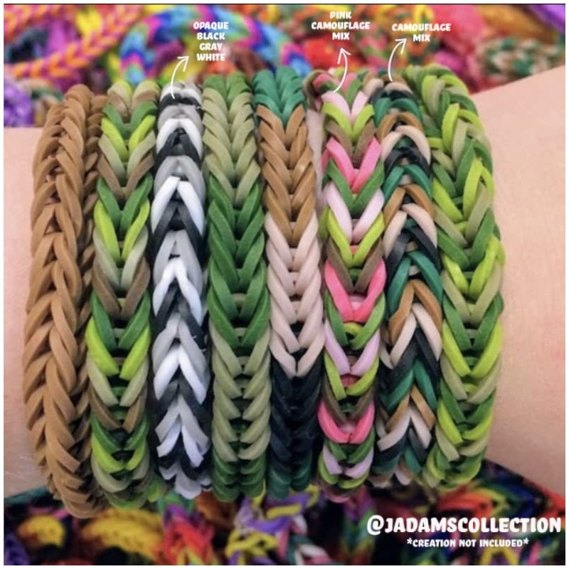 Rainbow Loom® Camo Rubber Bands with 24 C-Clips (600 Count)