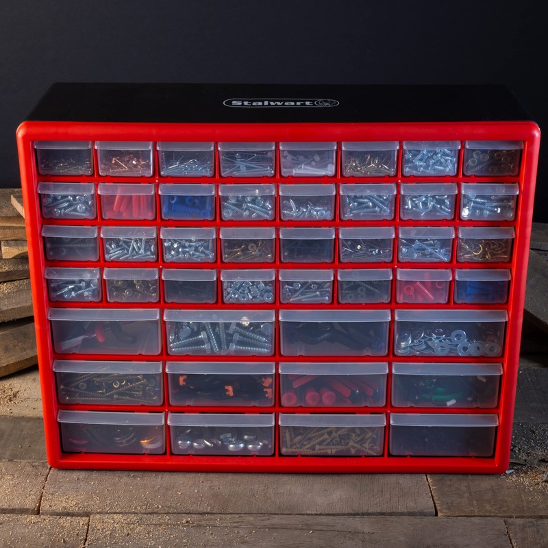 Set of Two Storage Bins with Drawers – Pair of