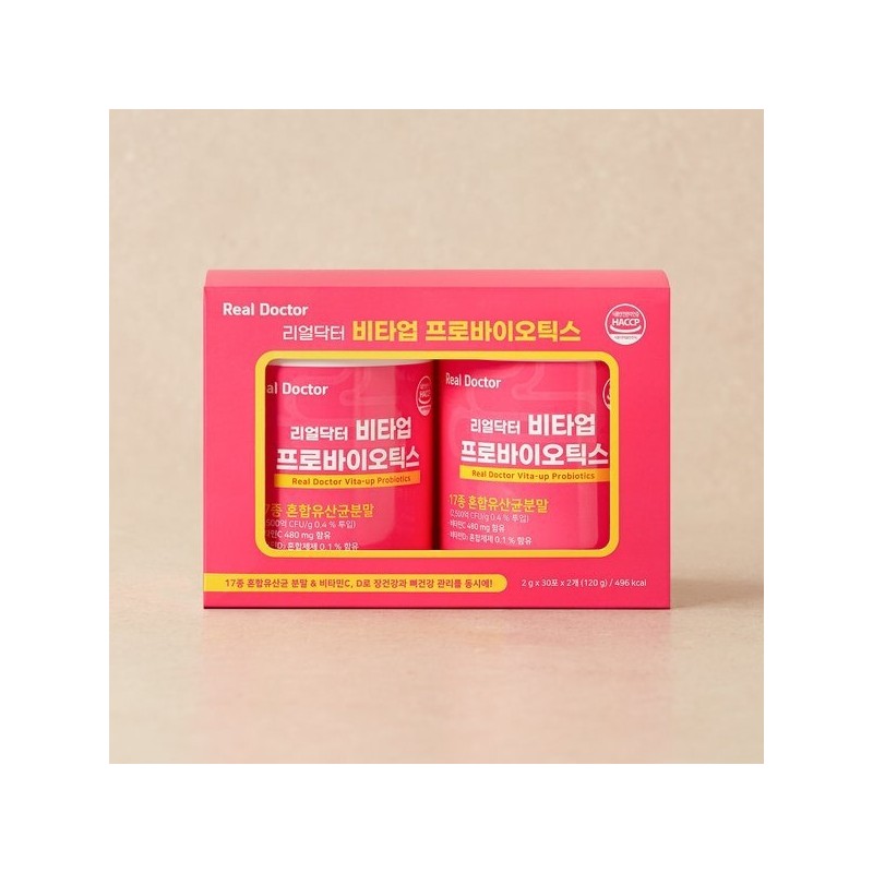 Real Doctor Vitaup Probiotics 2-pack Set (30 packets x 2