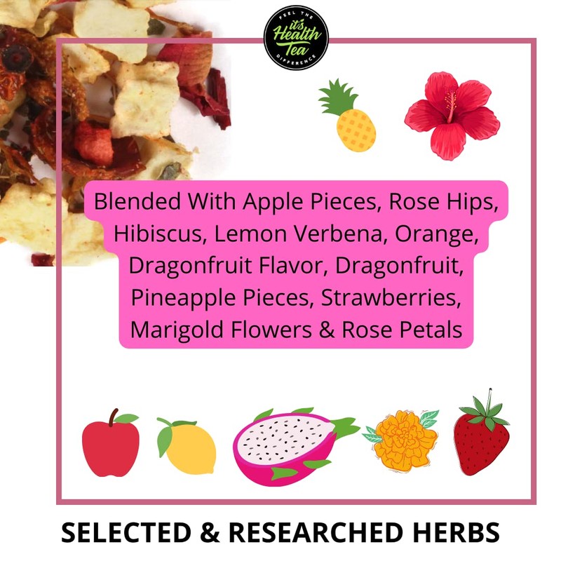 Dragon Fruit Pitaya Tea for Immune & Gut Health Support