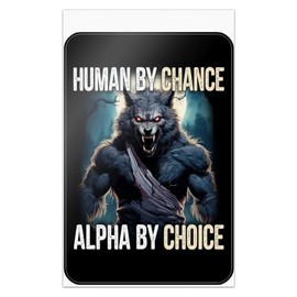 Graphics & More Werewolf Alpha Home Business Office Sign - Window Sticker - 8" x 12" (20.3cm x 30.5cm)