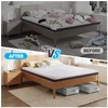 Large Sturdy Under Bed Storage with Wheels, 2 Pack 50L