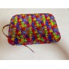 Handmade Colorful Puzzle Pieces Quilted cotton fabric crochet hook holder