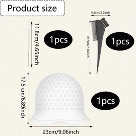 9-Piece Hair Highlighting Kit, Includes Highlight Cap with Coloring Tools Accessories, DIY Hair Coloring Set for Home or Salon Use, Hairdressing Tools for Women Girls