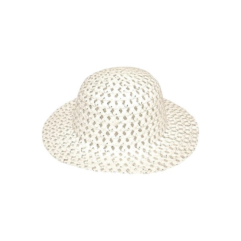 Widdle Celebrations Easter Bonnet Woven. Spring Summer Hat white