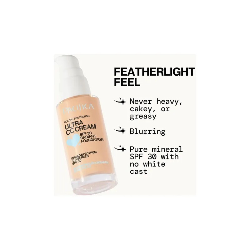 Pacifica Ultra Cc Cream Radiant Foundation Spf 17 - Crema