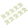 100PCS Cute Paper Clip Figure Shaped Electroplating Process Prevent Slip
