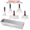 6 Pcs Putty Knife Set Drywall Tool Kit Taping Knife