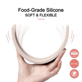 MCGMITT Rainbow Stacking Toy, Silicone Rainbow Stacker for Toddlers, Montessori Nesting Blocks, Building Creative Color Shape Matching Toy Set, 10 Layers