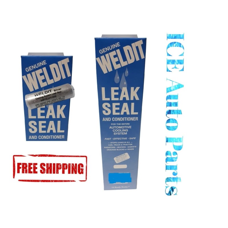 Weldit Cooling system Radiator Stop Leak Sealer Conditioner 2 tubes