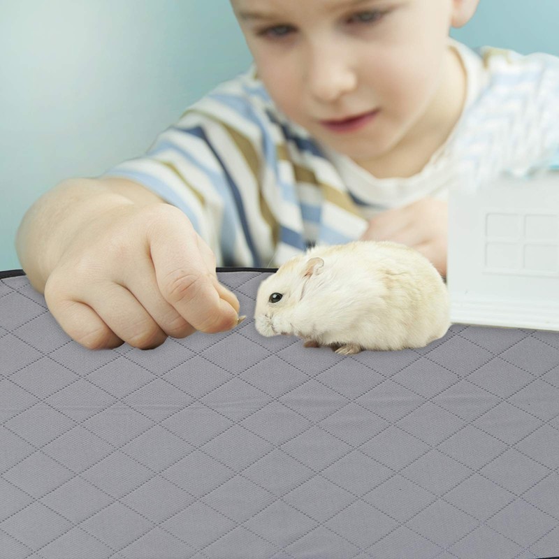 Générique Washable Waterproof Absorbent Guinea Pig Cage Rug for Small