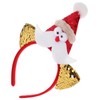 Healvian Christmas Headband Santa Claus Style Hairband for Dress Up