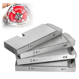 Comphic 4-Pack 47770 Pipe Threader Set for,High-Speed Threading Dies for 1-2 Inch Pipes,Universal Die Heads Threader Tool