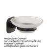 Gedy soap Holder, Black, Non applicabile