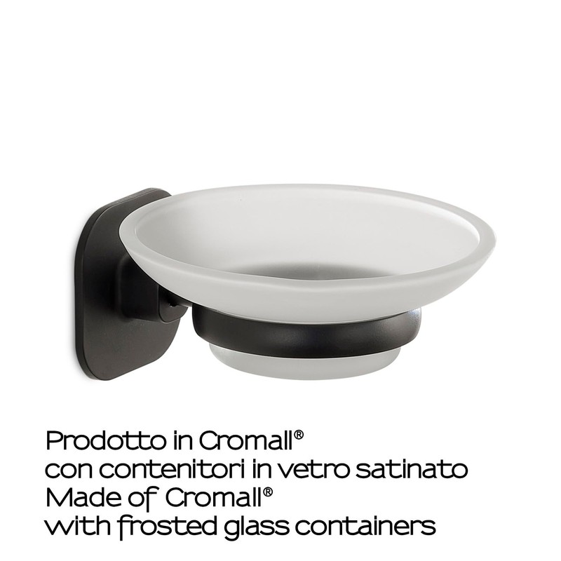 Gedy soap Holder, Black, Non applicabile