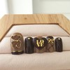 Brown Bear Handmade Nail Tips - Ballerina M / 브라운