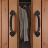 12 Pcs Barn Door Handles, 3.2 Inch Hole Center, Black