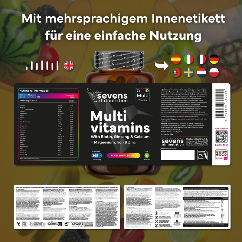 Multivitamin Premium - With 26 Vitamins & Minerals - 6