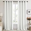 Deconovo Blackout Curtains - Silver Wave Line Print, Thermal Insulated,