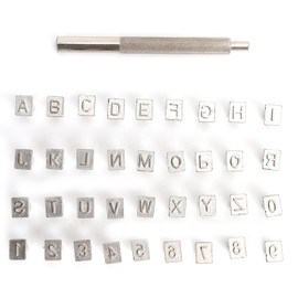 37Pcs Alphabet Punch Alloy Steel Number DIY Leather Hand Tool for Hand Made Bags