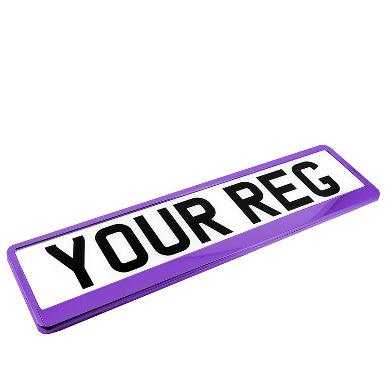 TAPORT® PURE PURPLE CAR REGISTRATION HOLDER FOR ANY CAR ,