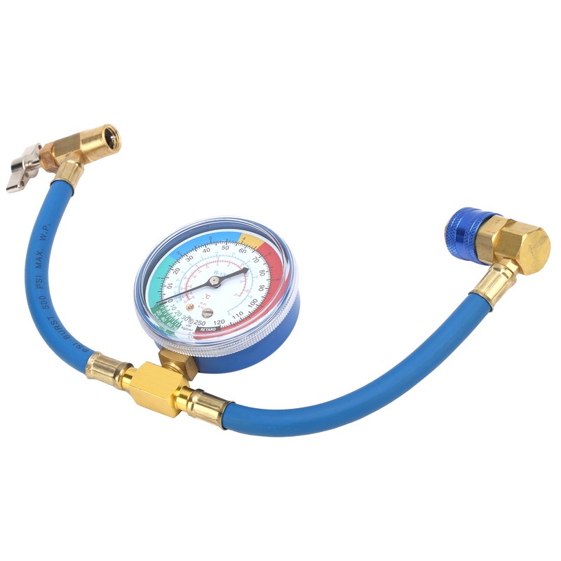 Car R134A Air Conditioning Coolant Hose Pressure Gauge 0‑250psi Fluoridize