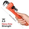 Jetech 10 Inch (250mm) Straight Pipe Wrench, Adjustable Heavy Duty